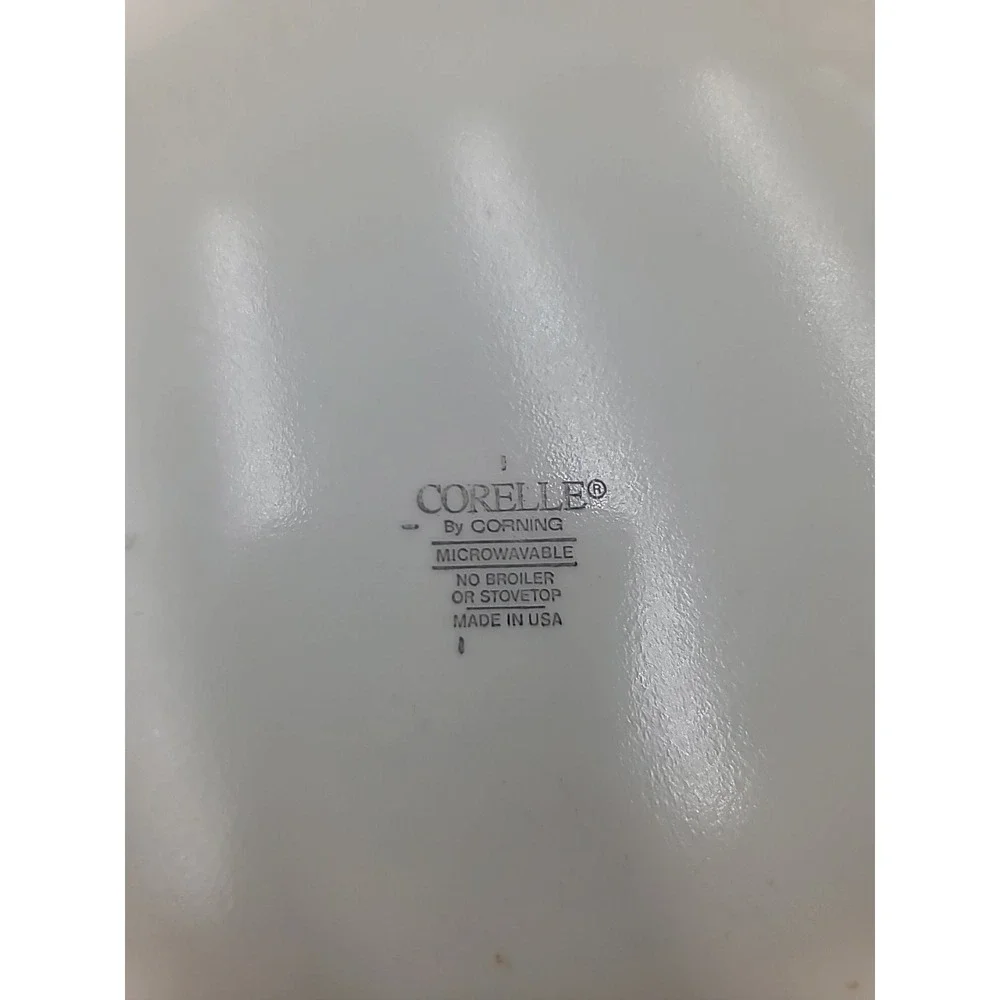 6pc Corelle Corning Blueberry Bouquet Dinner Plates Beige 10.25